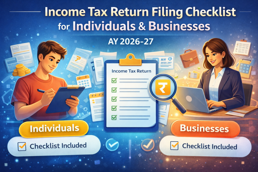Income Tax Return Filing Checklist